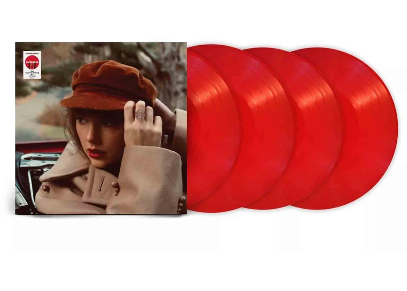 Quadruple album vinyle Red (Taylor's Version) de Taylor Swift exclusivité Target rouge