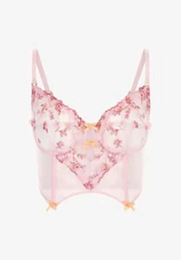 Guess BLUMENSTICKEREI - Brassière - rose - ZALANDO.FR