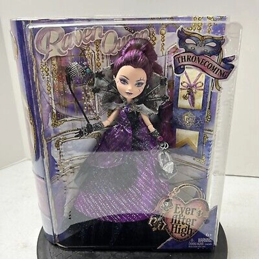 Ever After High Thronecoming RAVEN QUEEN DOLL MATTEL 2013 SEALED New In Box