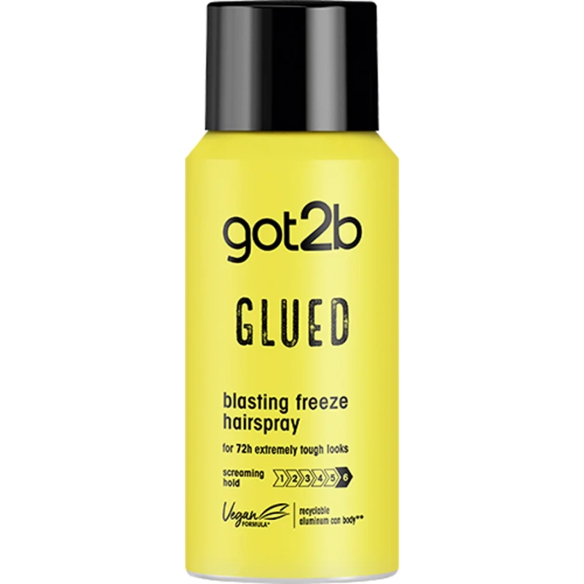 Schwarzkopf Got2b Glued Blasting Freeze Hairspray Mini 100 ml | Eleven.fi