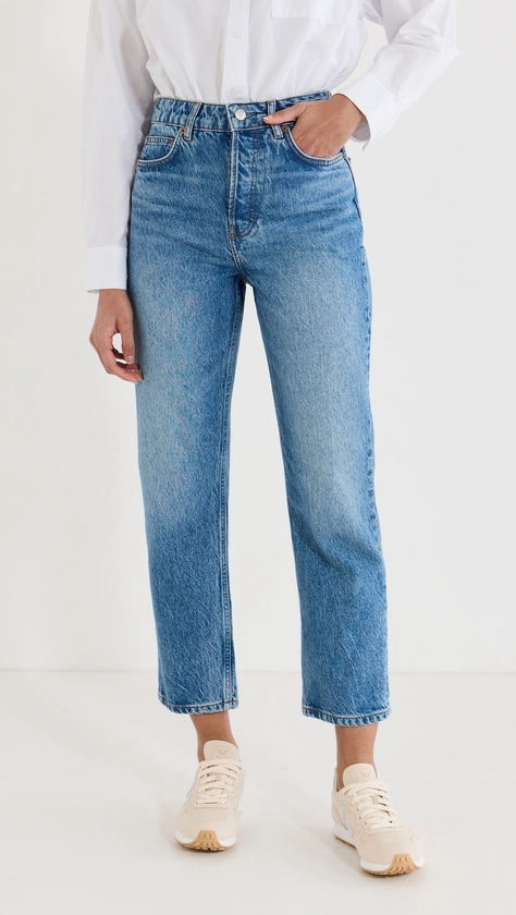 Reformation Cynthia High Rise Straight Cropped Jeans | Shopbop