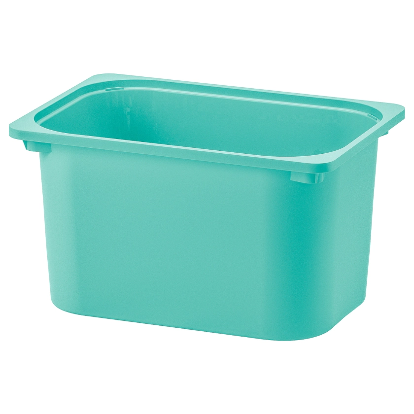 TROFAST Storage box, turquoise, 16 ½x11 ¾x9" - IKEA