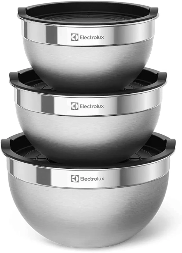Conjunto de Bowls Tigelas de Inox com Tampa Plástica Electrolux | Amazon.com.br