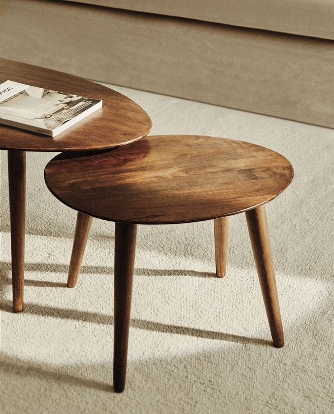 TABLE EN BOIS BISEAUTÉ | Zara Home France