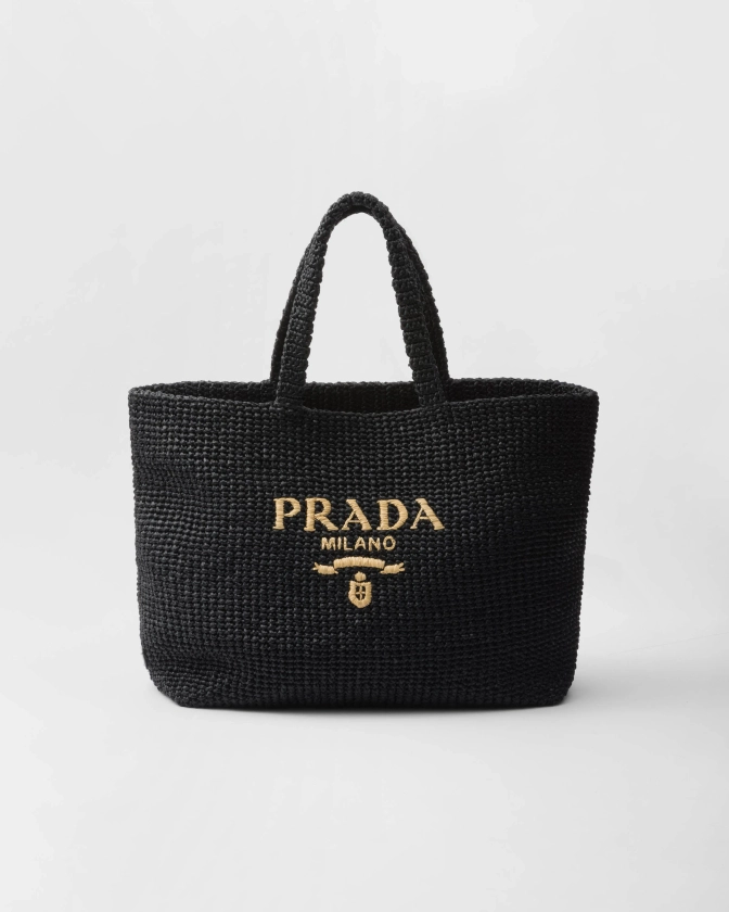 Cabas En Crochet Noir | PRADA