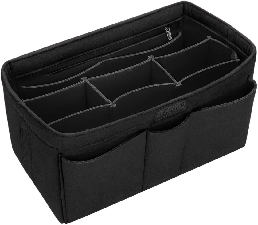 Ropch Felt Handbag Organiser Storage Bag Interior with Multi Pockets, Black, M
