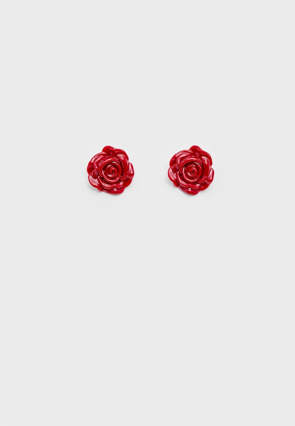 Boucles d'oreille fleur - Bijoux femme | Stradivarius France