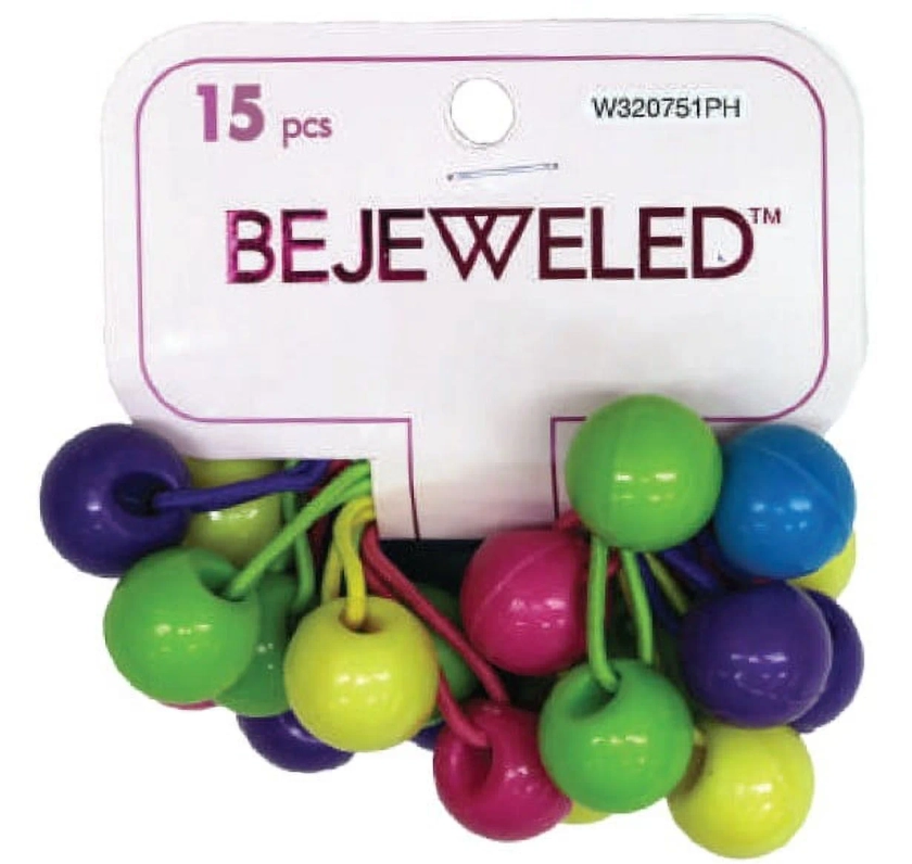 Bejeweled 15pc 18MM Bright Twin Beads