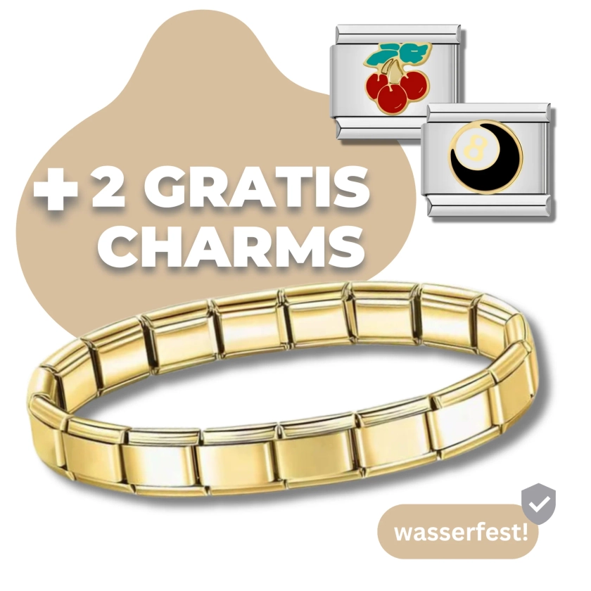 Italian Charm Armband inkl. Gratis Charms