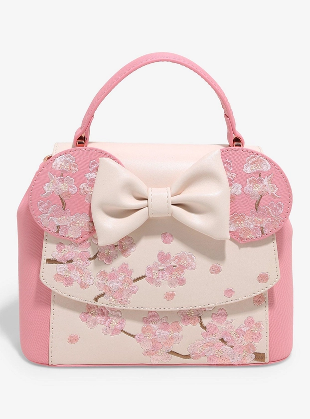 Loungefly Disney Minnie Mouse Cherry Blossom Ears Crossbody Bag - BoxLunch Exclusive