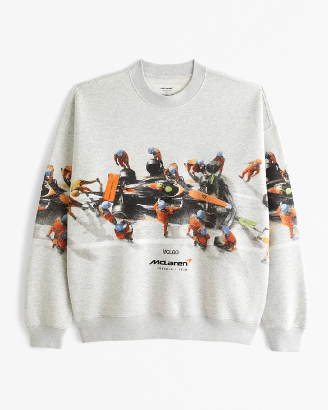 Men's McLaren Graphic Crew Sweatshirt | Men's Tops | Abercrombie.com