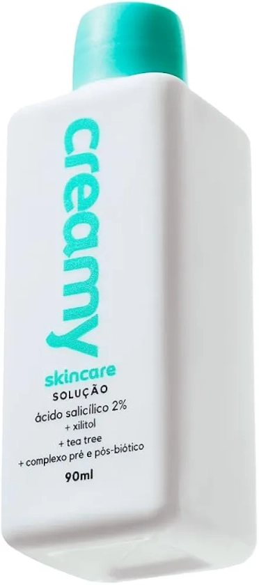 Creamy Skincare Ácido Salicílico 90ml | Ameniza Linhas Finas, Rápida Absorção, Diminui o Brilho Excessivo, Diminui os Cravos | Peles Mistas, Oleosas, Noturno e Diurno | Amazon.com.br