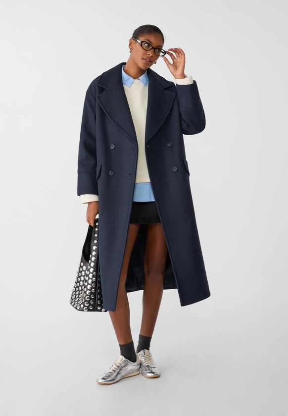 Manteau oversize doux au toucher