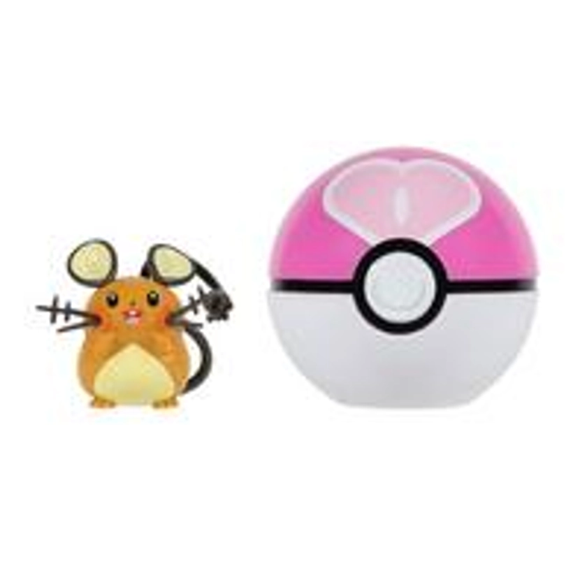 Jazwares Pokemon Clip N Go Dedenne and Love Ball