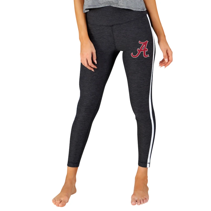 Alabama Crimson Tide Concepts Sport Women's Centerline Knit Leggings - Charcoal/White
