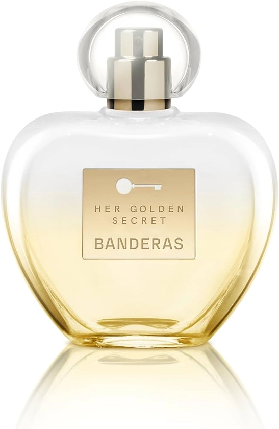 Banderas Perfumes - Her golden secret - Eau de toilette Spray for Women - Long Lasting - Femenine, Charming and Romantic Fragance - Fruity, Floral and Vanilla Notes - 80 ml