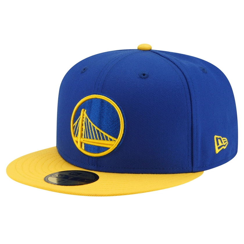 Men's Golden State Warriors New Era Royal/Gold 2-Tone 59FIFTY Fitted Hat