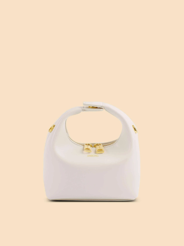 Vienna Top Handle Crossbody Bag - Ivory