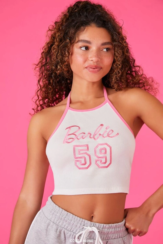 Forever 21 Barbie Cropped Halter Top