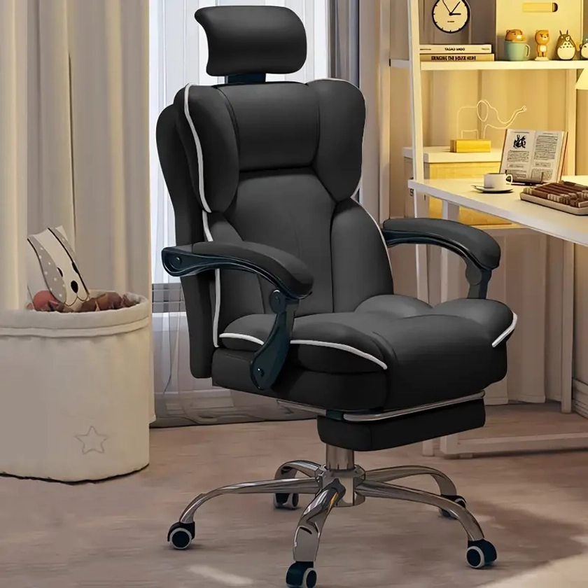 Gaming Chair High Chair Footrest High Back - Temu