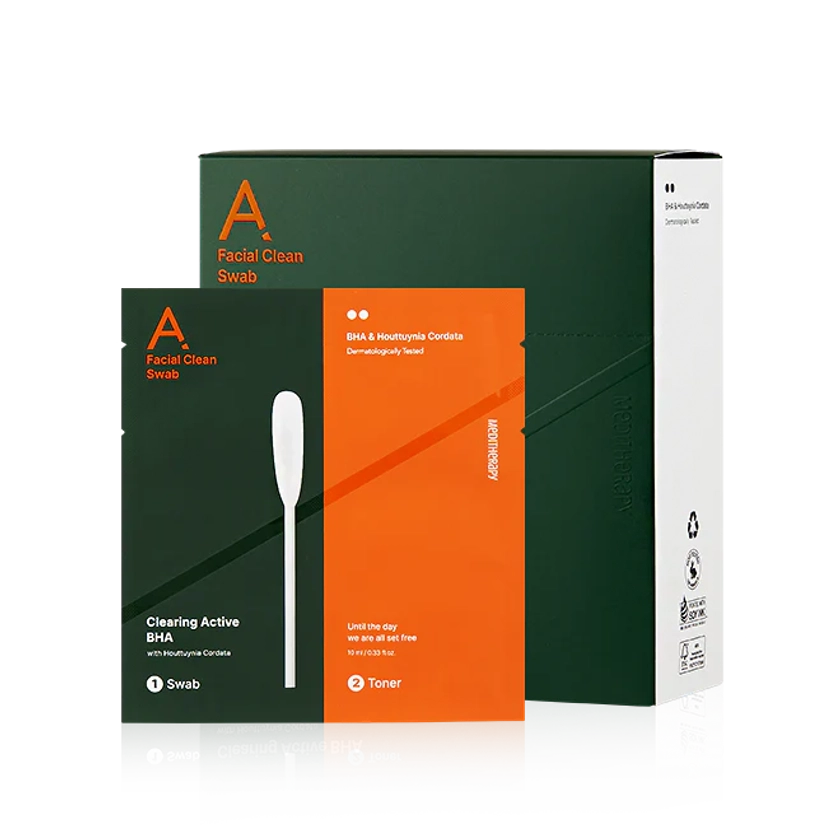 [30% off on Amazon] A Clearing Active BHA Facial Clean Swab