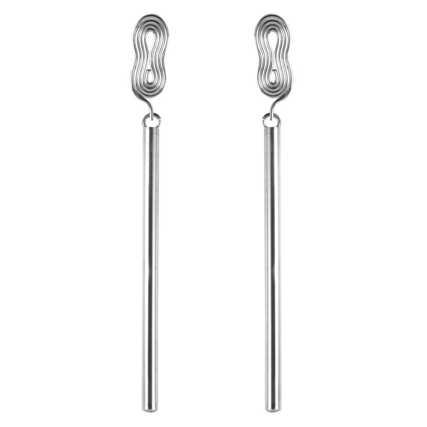 Sterling Silver Earrings Standing Eight by Krista Lehari Jewellery