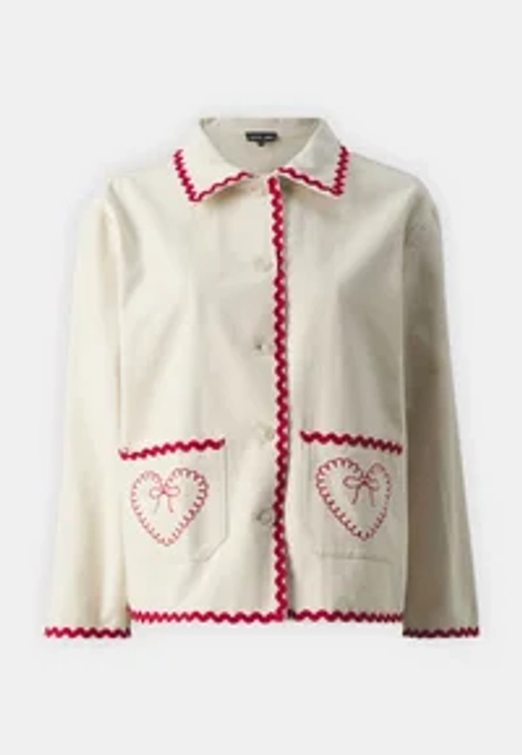 POSY EMBROIDERY JACKET - Veste en jean - natural