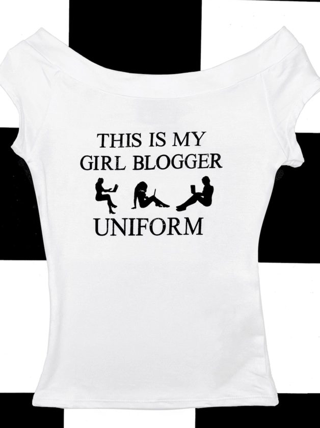 SWEET LORD O'MIGHTY! GIRL BLOGGER BOATNECK TOP