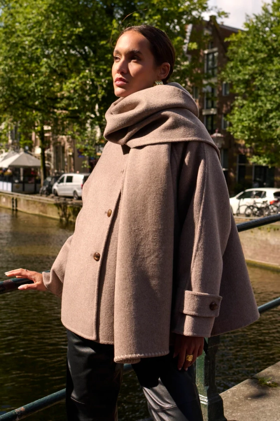 Manteau Gael taupe