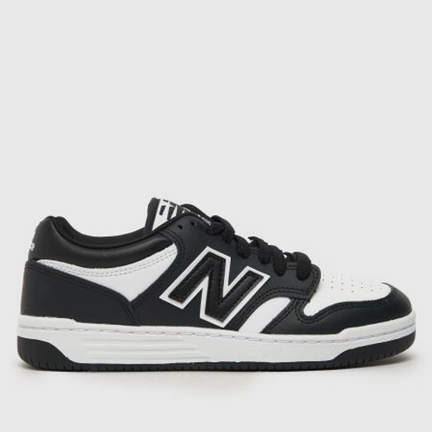 Womens Black & White New Balance 480 Trainers | schuh