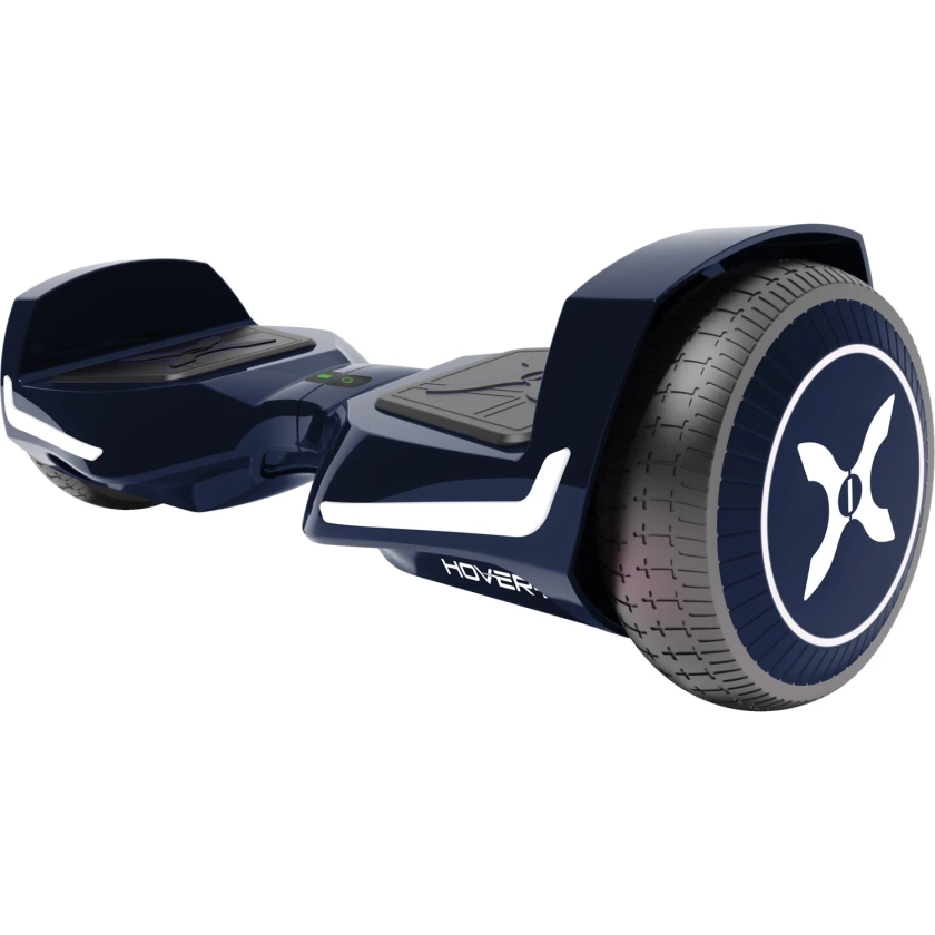 Hover-1 Evolution Hoverboard for Teens, LED Headlights, 6 mph Max Speed, Midnight Blue