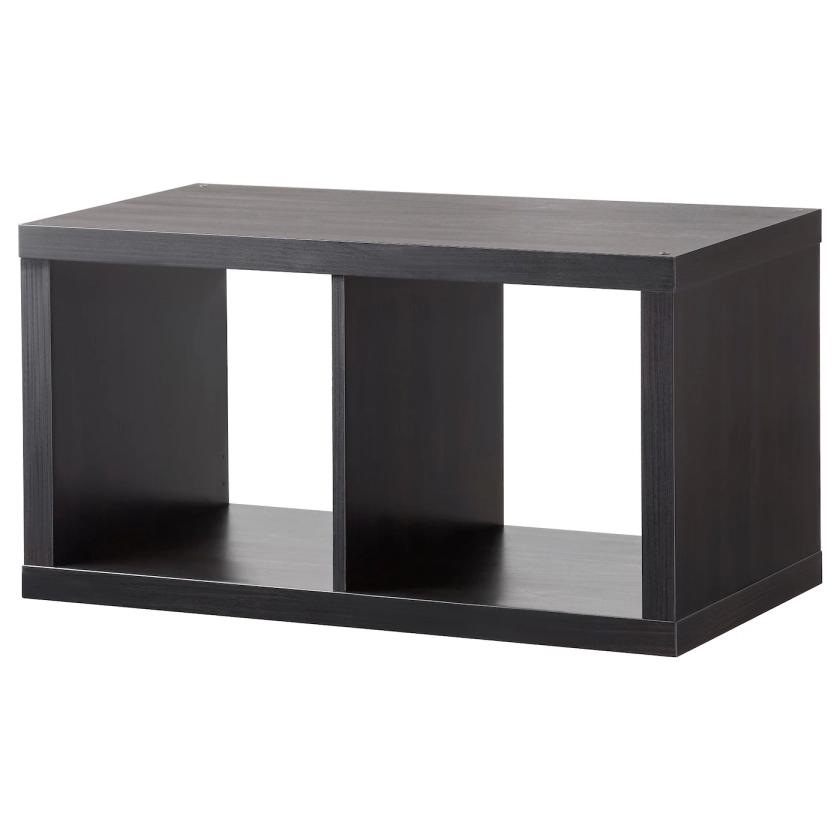 KALLAX black-brown, Shelving unit, 77x42 cm - IKEA