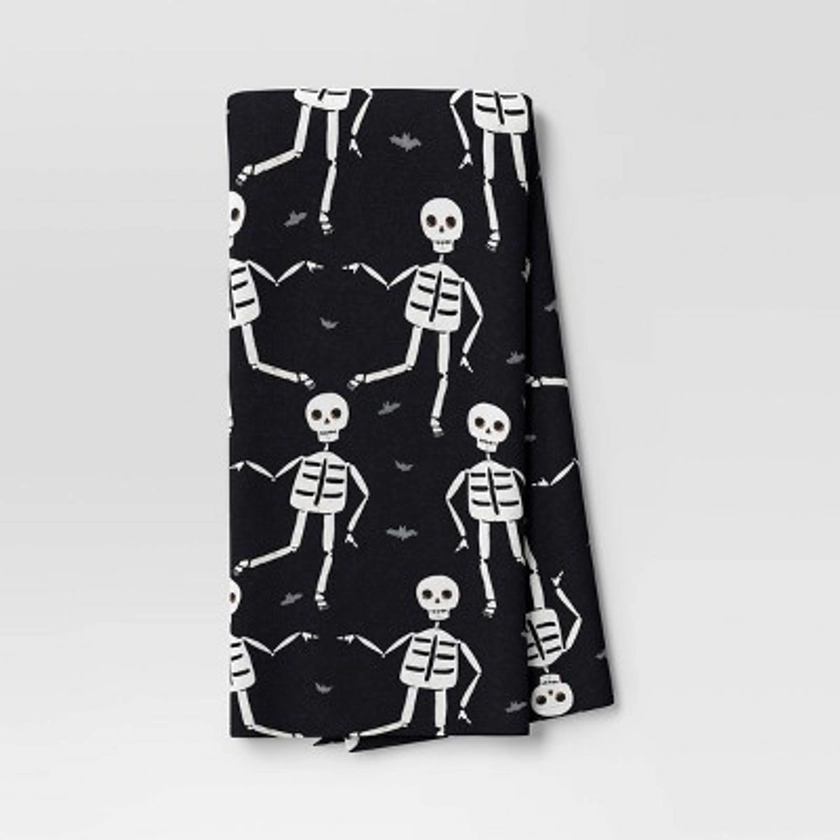 Halloween Skeletons Kitchen Towel Black - Hyde & EEK! Boutique™