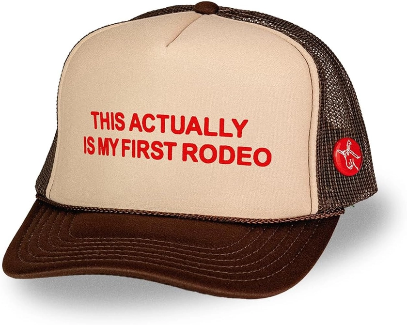 This Actually is My First Rodeo Trucker Hat - Premium Snapback for Men and Women - Vintage Cowboy Funny Western