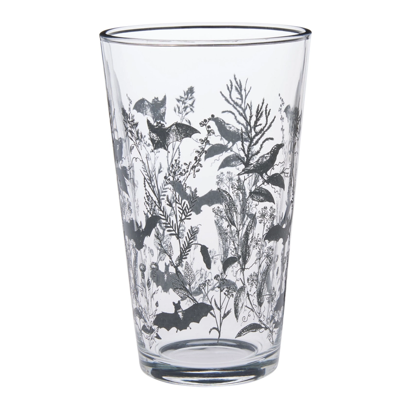 Charcoal Bat And Blackbird Pint Glass - World Market