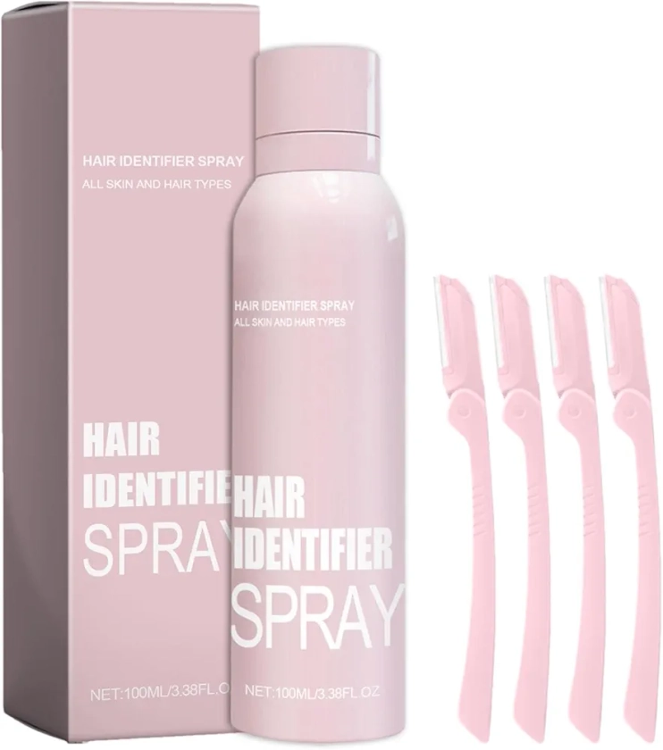 Hair Identifier Spray For Face Shaving Dermaplaning Skin Body, Hair Remover Spray, Mild Formula Face Spray Hair Removal