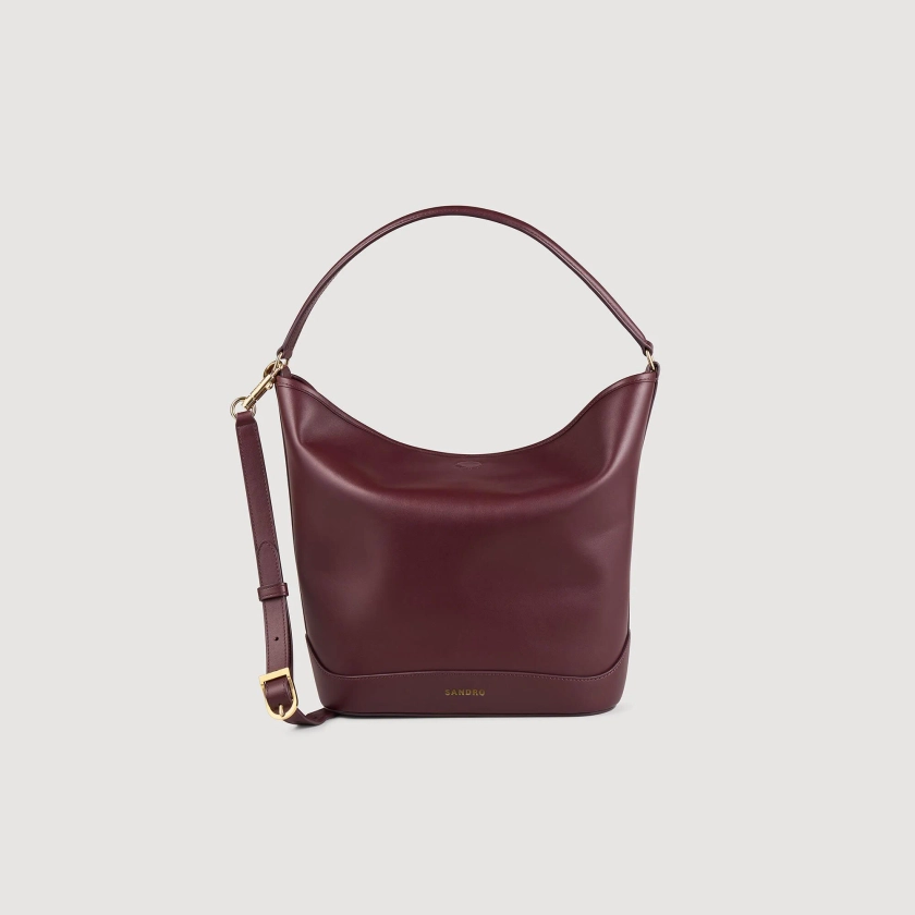 Sac seau TANGOSO en cuir | Sandro FR