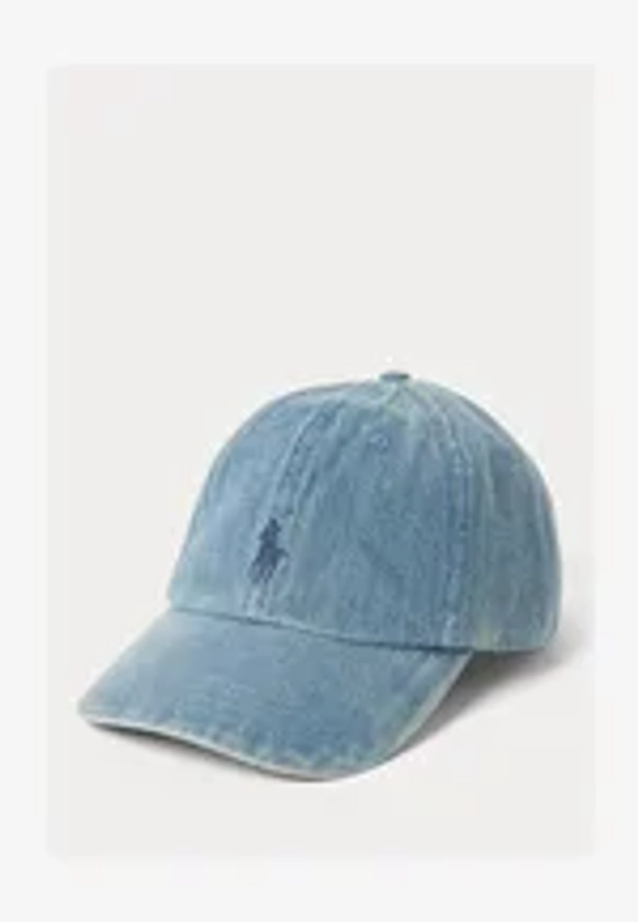 Polo Ralph Lauren INDIGO DENIM BALL CAP - Casquette - light wash denim/denim bleu gris - ZALANDO.FR