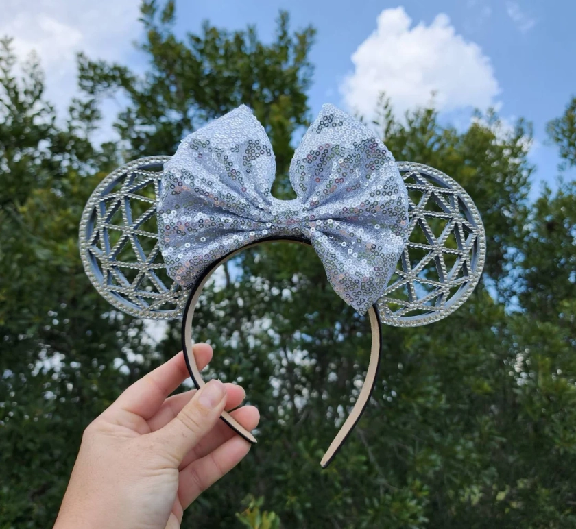 Epcot Ears, Rhinestone Disney Ears, Mickey Mouse Ears, Disney Inspired Ears - Etsy