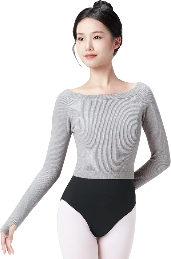 Ballet Sweater for Girls & Women, Ballet Warm up Dance Sweater, Ballet Wrap Pullover Sweaters for Leotards