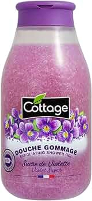 Cottage Douche Gommage Sucre de Violette Grains Exfoliants 100% Naturels