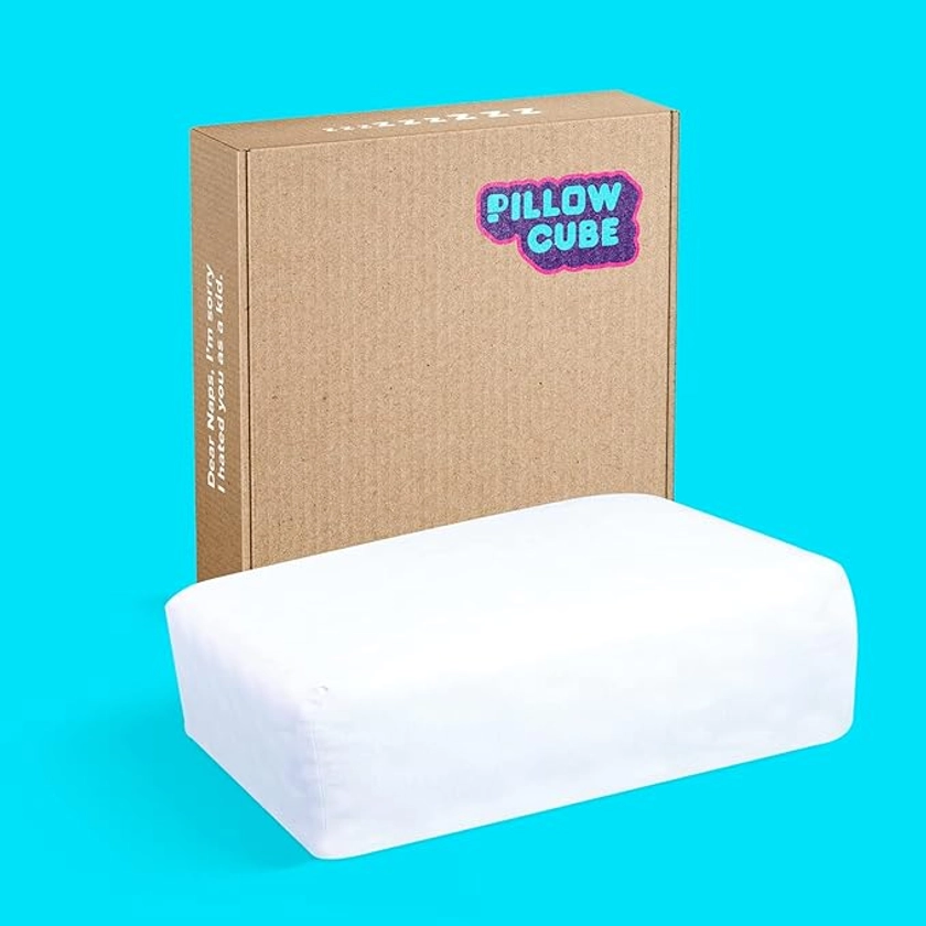 Pillow Cube Side Sleeper Pro - Most Popular (5”) Bed Pillows for Sleeping on Your Side, Cooling Memory Foam Pillow Support Head & Neck for Pain Relief - King, Queen, Twin 24"x12"x5"