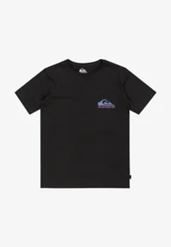 Quiksilver TAKE US BACK LOGO - T-shirt imprimé - tarmac/noir - ZALANDO.FR