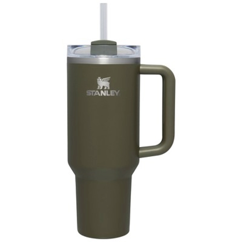 Stanley 40oz Stainless Steel H2.0 Flowstate Quencher Tumbler Peat Moss - Hearth & Hand™ with Magnolia