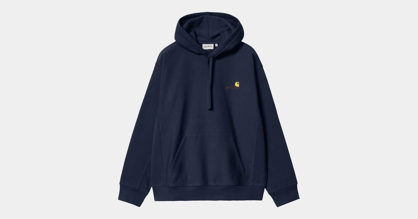 Carhartt WIP Hooded American Script Sweatshirt, Air Force Blue | Official Online Store