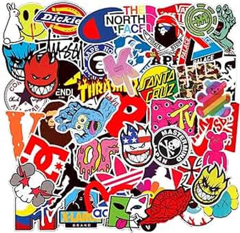 Cool Brand Stickers - RIPARV 101 Pack for Skateboard Helmet Laptop Bicycle Stickers