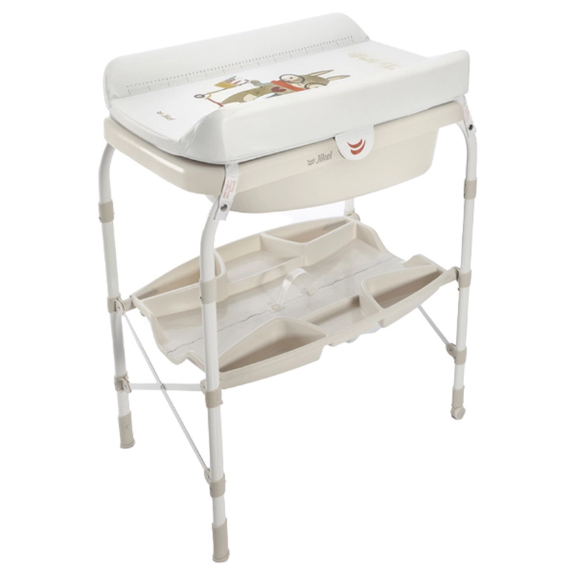 Jikel - Ripple Standing Bath & Changing Table - Beige (Exclusive)