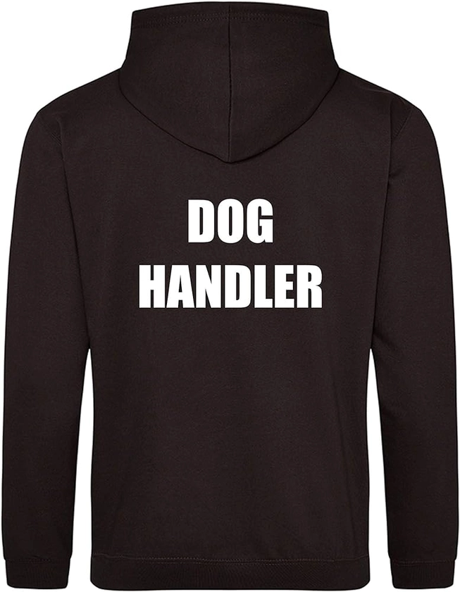 Dog Handler Printed Black Hoodie, Security Officer, Security Guard Bouncer, Doorman, Events