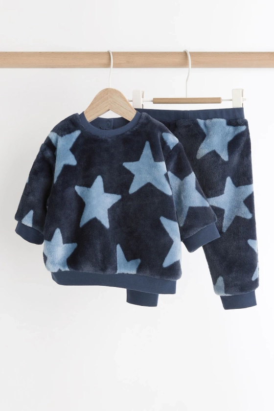 Buy Navy Star Baby 100% Cotton Fleece Top and Joggers Set from the Next UK online shop