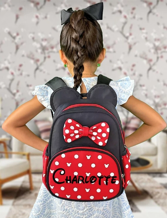 Personalized Mickey & Minnie Backpack | Perfect for Disney Trip | Family Disney Vacation | Name on Backpack | Custom Disney Bag